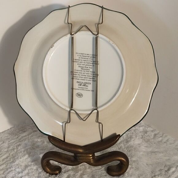 Paula Deen Home For The Holidays "Caramel Popcorn" Recipe Plate - Picture 3 of 5